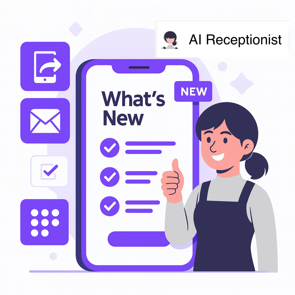 November 2025 AI Receptionist feature updates overview